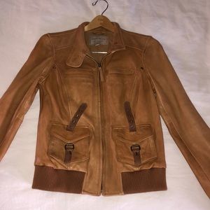 Lucky Brand Carmel leather jacket